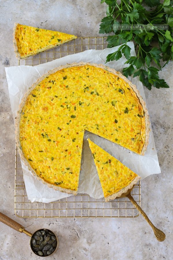 Kürbis Quiche