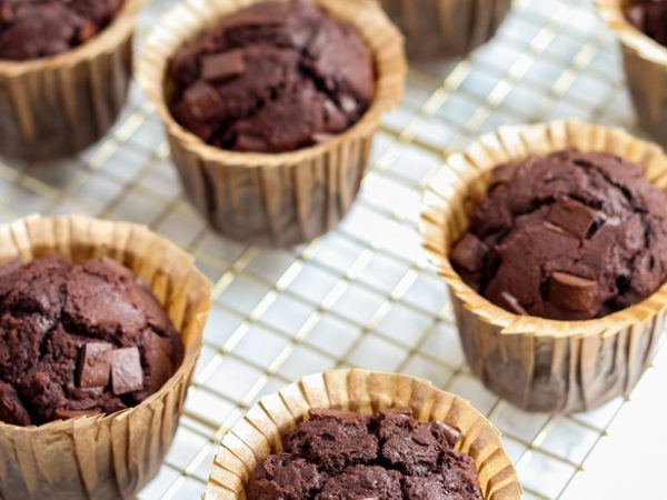 Schokoladen Muffins fluffig und saftig