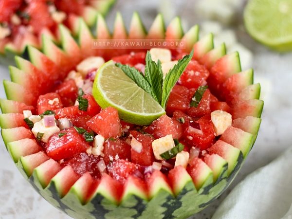 Wassermelonen Feta Salat