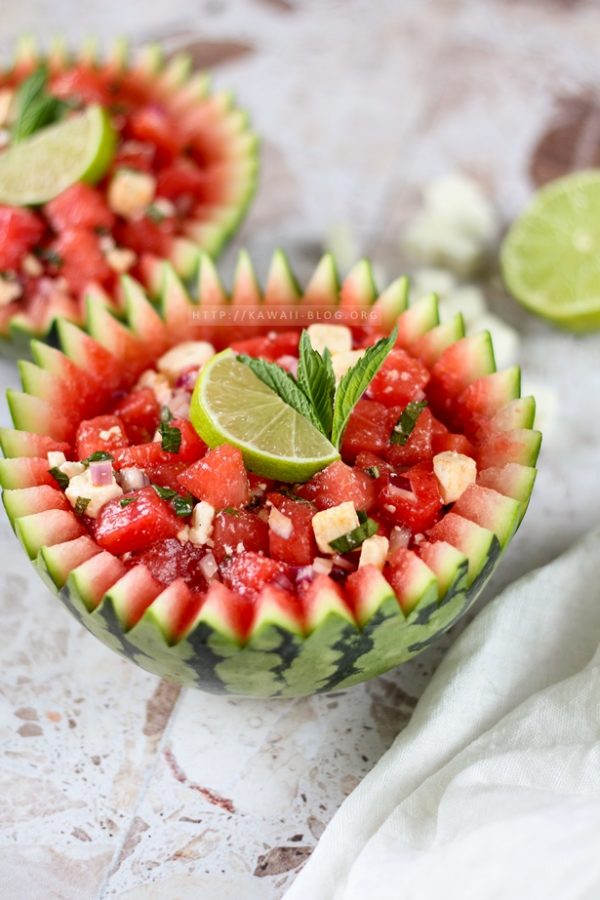 Wassermelonen Feta Salat